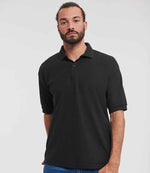 Russell Poly/Cotton Piqué Polo Shirt Black