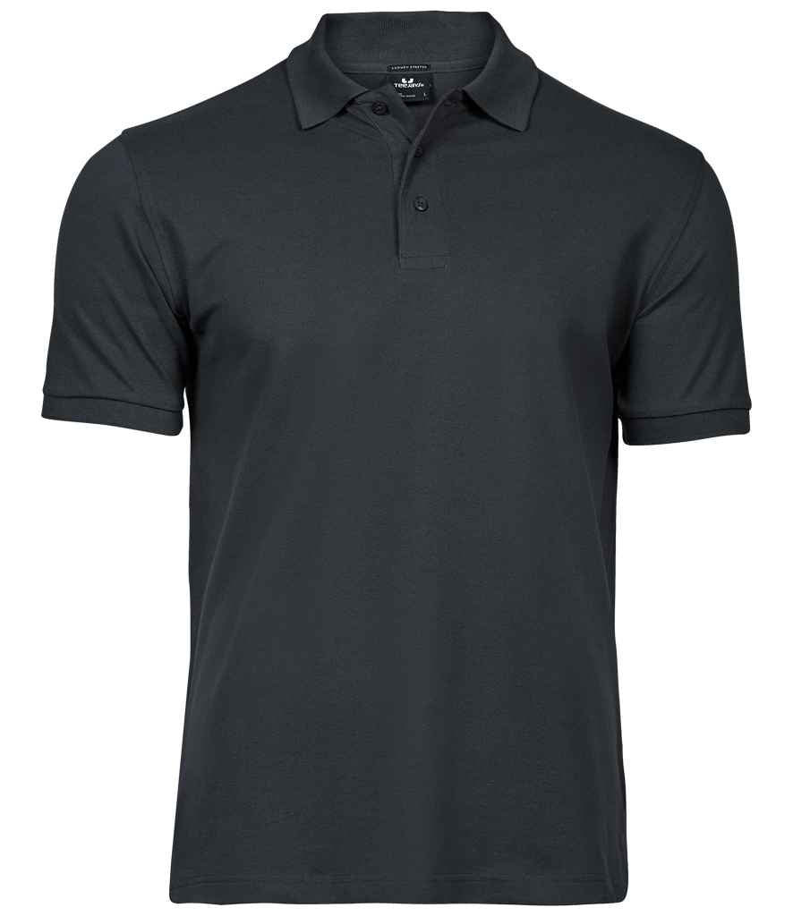 Tee Jays Luxury Stretch Piqué Polo Shirt Dark Grey