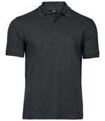 Tee Jays Luxury Stretch Piqué Polo Shirt Dark Grey