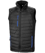 Result Genuine Recycled Compass Padded Gilet Black/Royal Blue