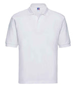 Russell Poly/Cotton Piqué Polo Shirt White
