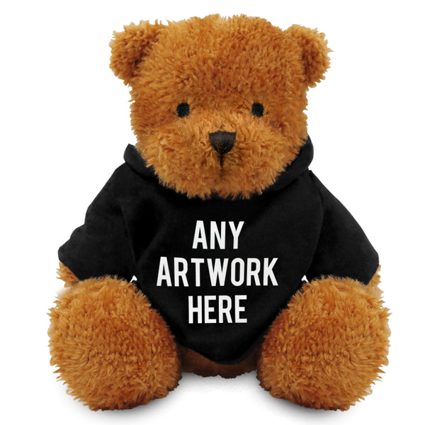 Branded Black Hoodie Bear