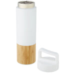 Torne 540 ml copper vacuum insulated stainless steel bottle with bamboo outer wall