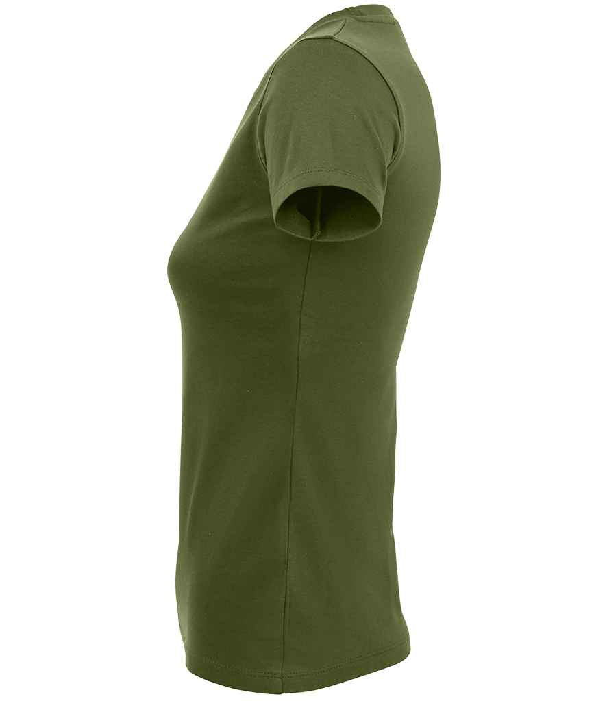 SOL'S Ladies Imperial Heavy T-Shirt Dark Khaki