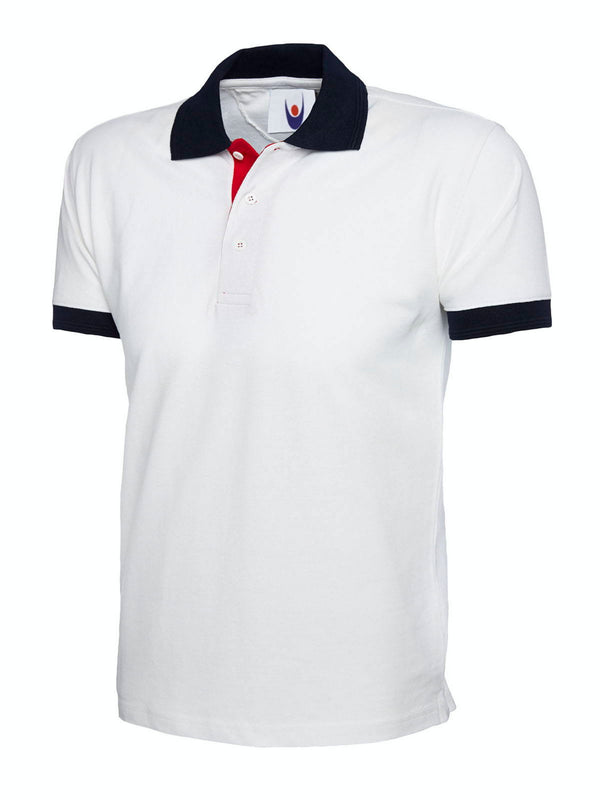 Branded Contrast Poloshirt
