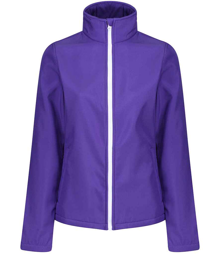 Regatta Ladies Ablaze Printable Soft Shell Jacket Vibrant Purple/Black