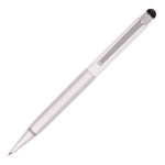 HARRIS Silver Metal Pen. WHITE Upper Barrel. Chrome Undercoat.