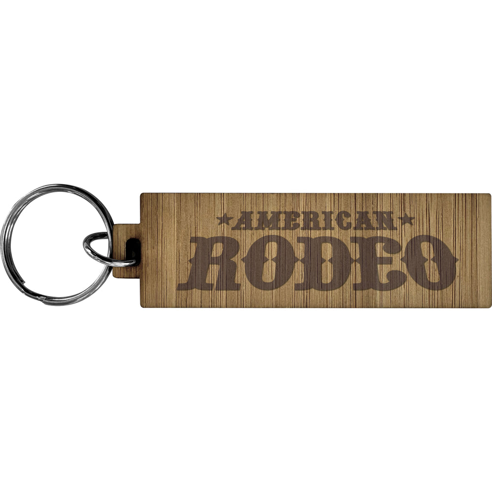 The Orana - Bamboo keyring (Rectangle - Long)