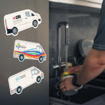 Transit Van Shaped Fridge Magnet