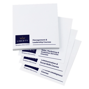 Sticky-Smart Notes - Variable Print 68 x 75mm 50 Sheet.