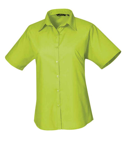 Premier Ladies Short Sleeve Poplin Blouse