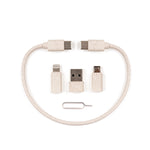 NATURAL BAMBOO 5-In-1 Cable Kit