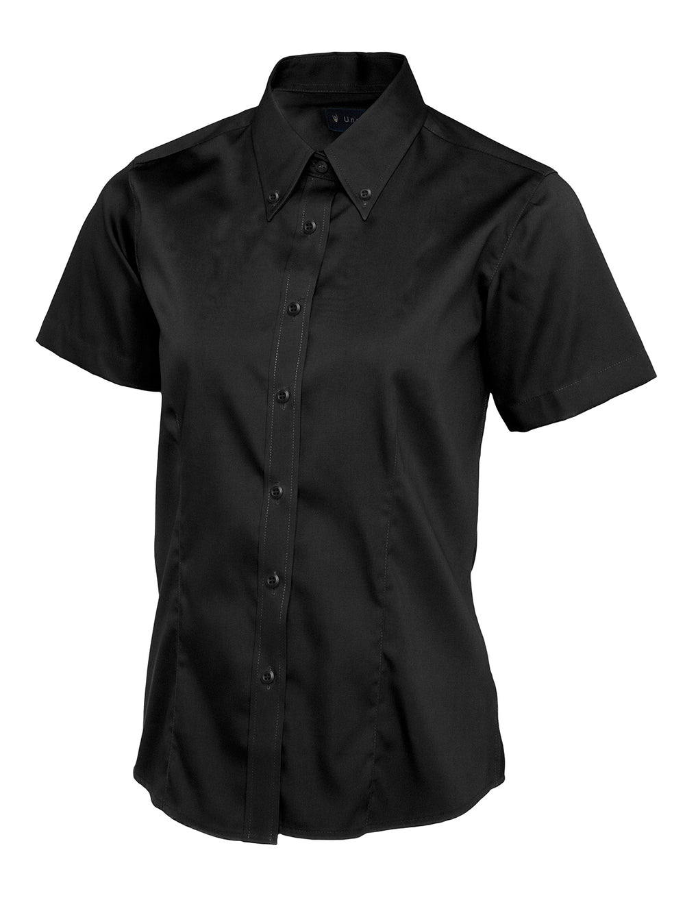 Branded Ladies Pinpoint Oxford Half Sleeve Shirt