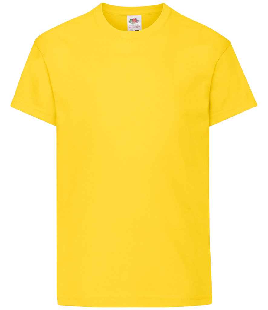 Fruit of the Loom Kids Original T-Shirt Yellow