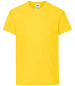 Fruit of the Loom Kids Original T-Shirt Yellow