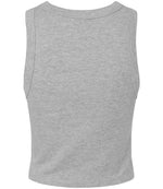 Bella Ladies Micro Rib Racer Tank Top Athletic Heather