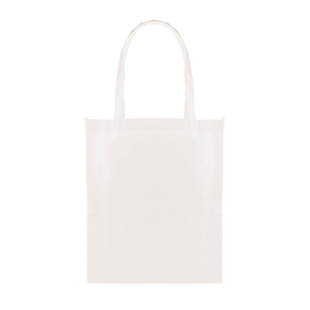 Branded Eco Friendly non woven PP long handled shopper with gusset
