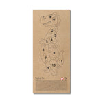 DIPLODOCO. Dinosaur-shaped puzzle in pine plywood