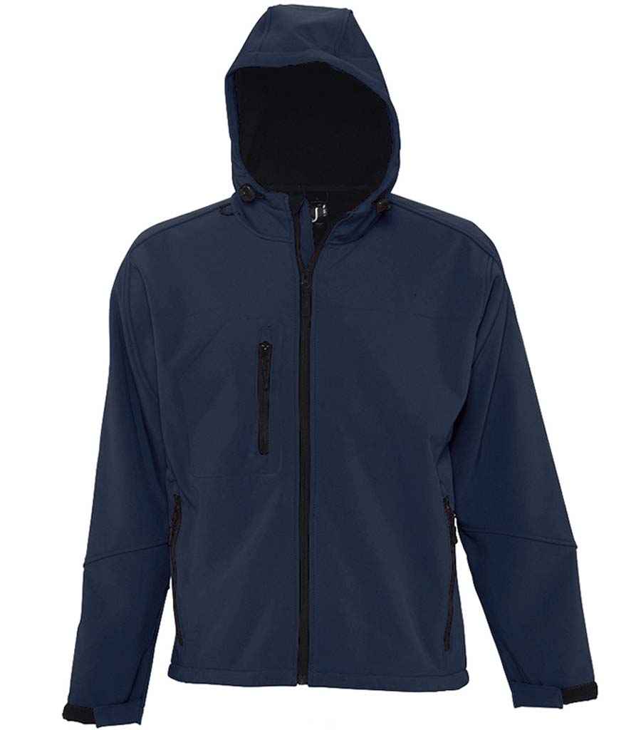 SOL'S Replay Hooded Soft Shell Jacket French Navy