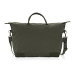 Branded Kezar AWARE™ 500 gsm recycled canvas deluxe weekend bag