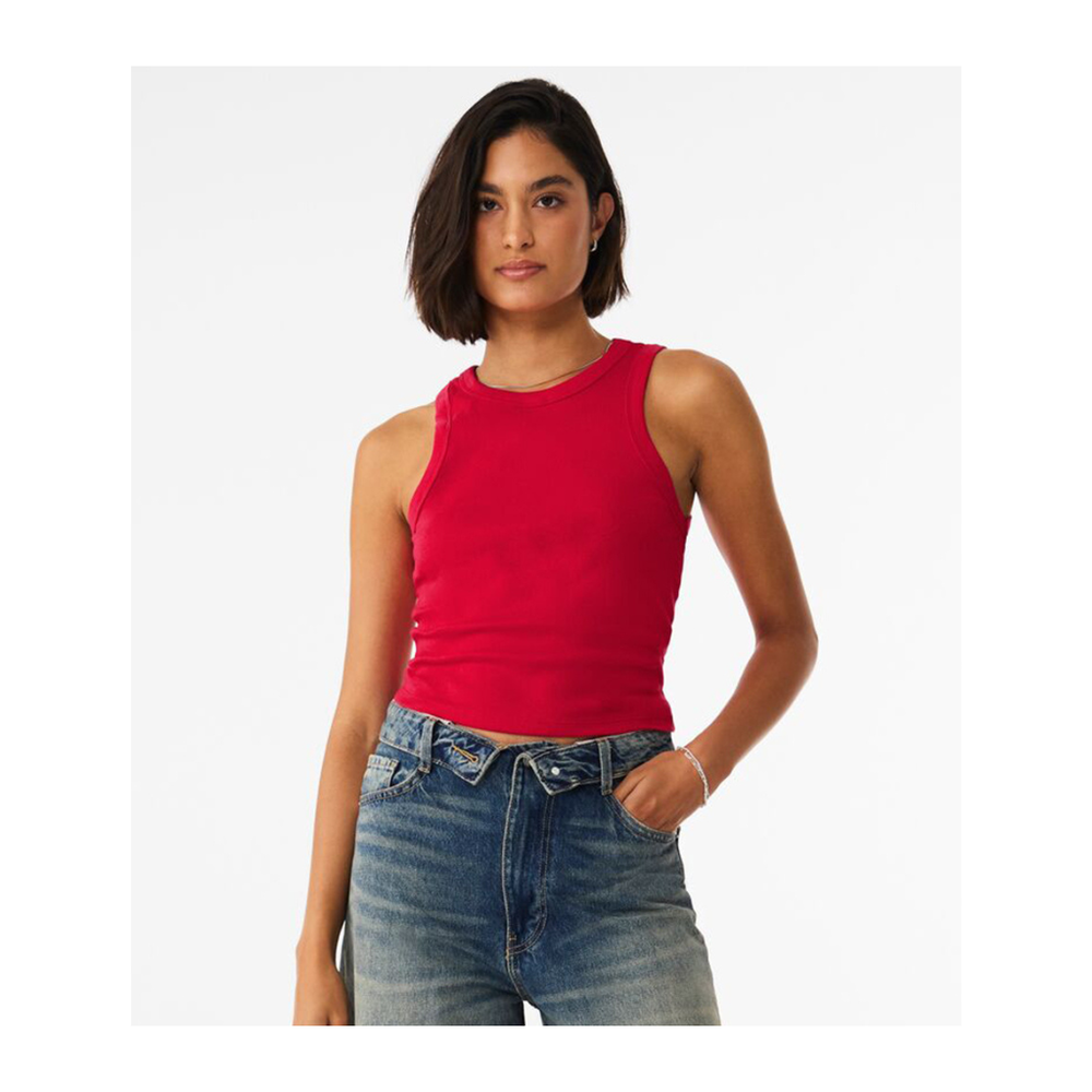 Bella Ladies Micro Rib Racer Tank Top