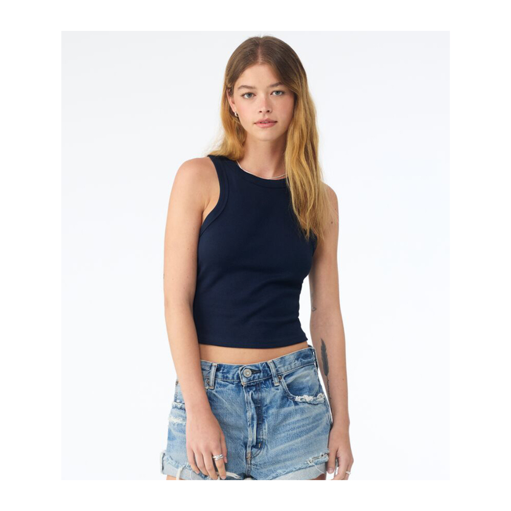 Bella Ladies Micro Rib Racer Tank Top