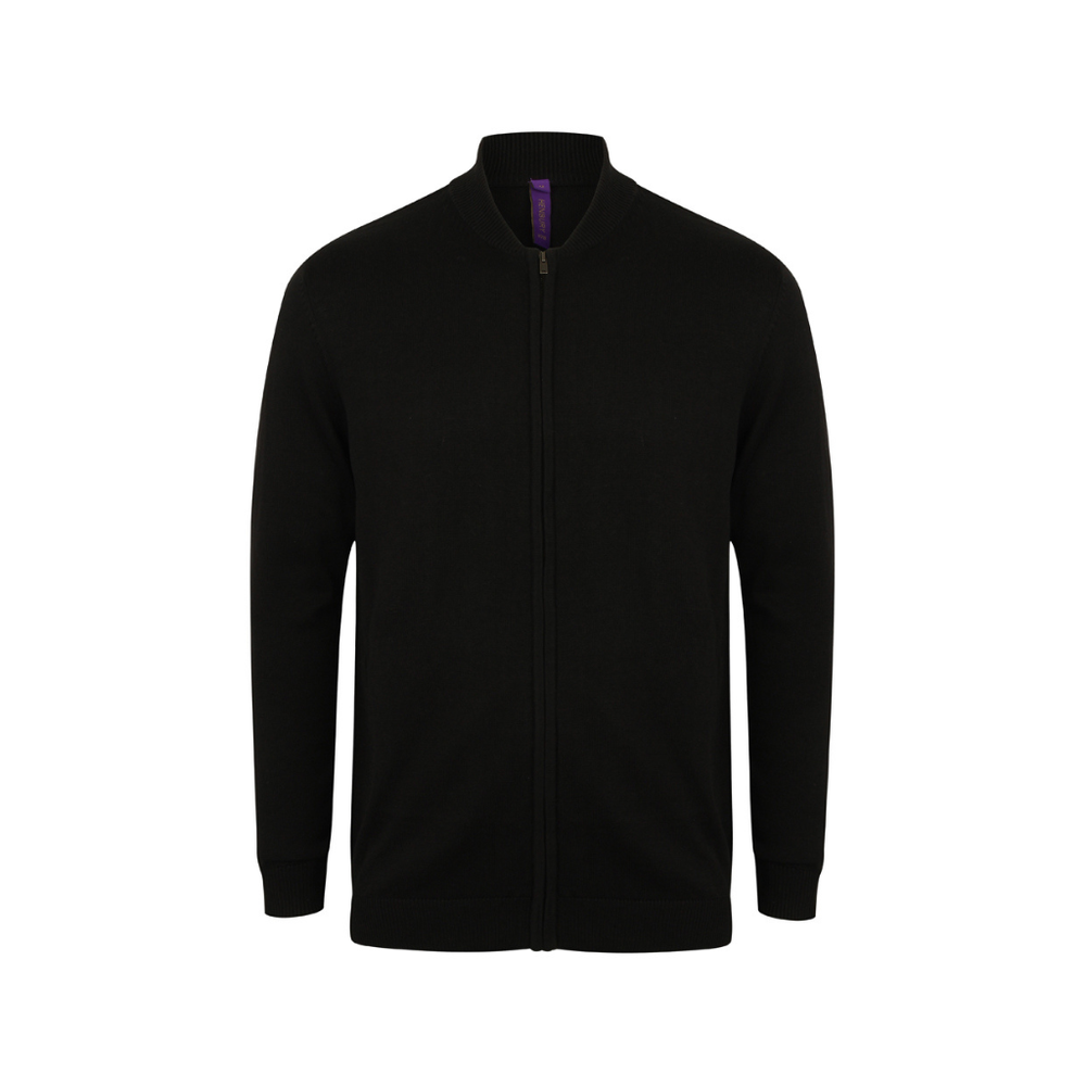 Henbury Unisex Zip Through Cardigan