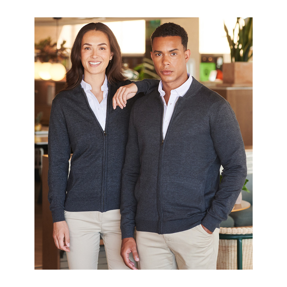 Henbury Unisex Zip Through Cardigan