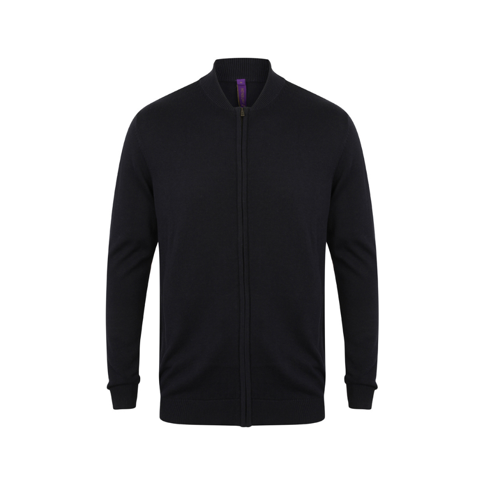 Henbury Unisex Zip Through Cardigan