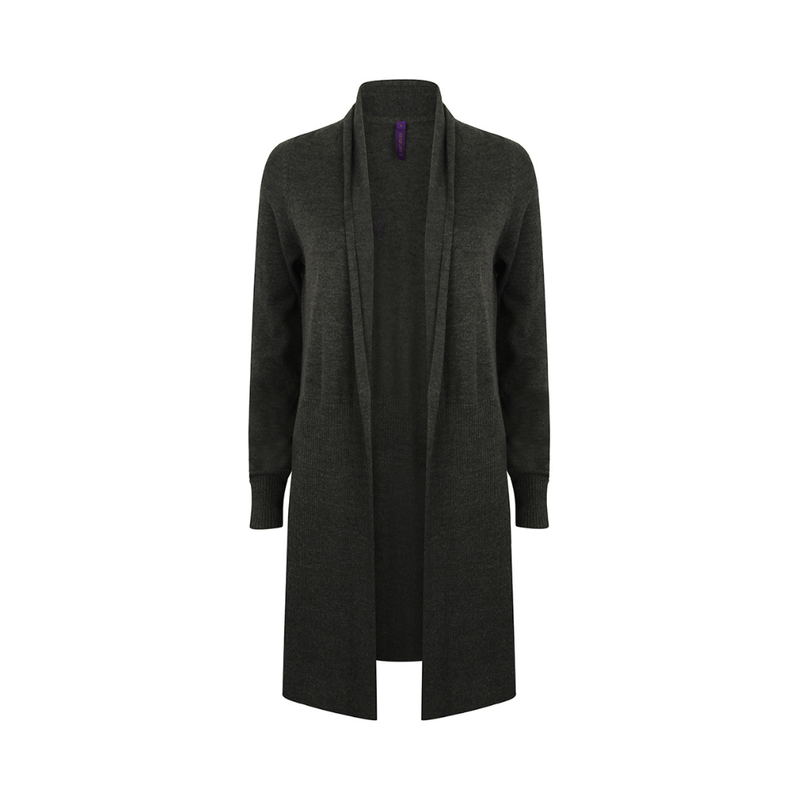 Henbury Ladies Longline Open Cardigan