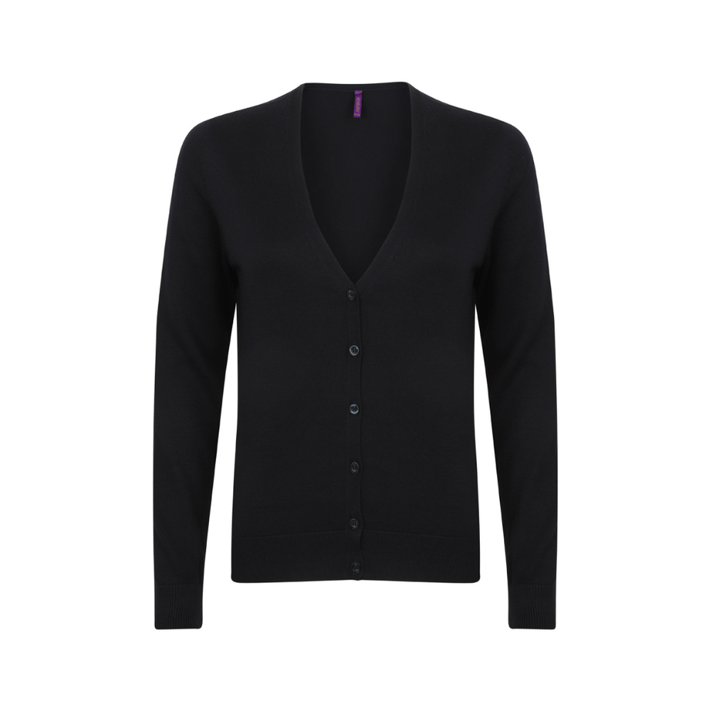 Henbury Ladies Lightweight V Neck Cardigan