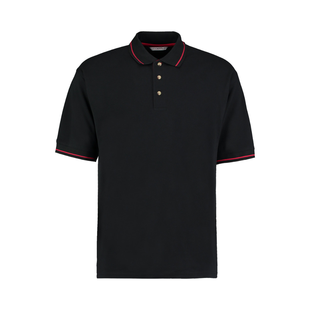 Kustom Kit St Mellion Tipped Cotton Piqué Polo Shirt