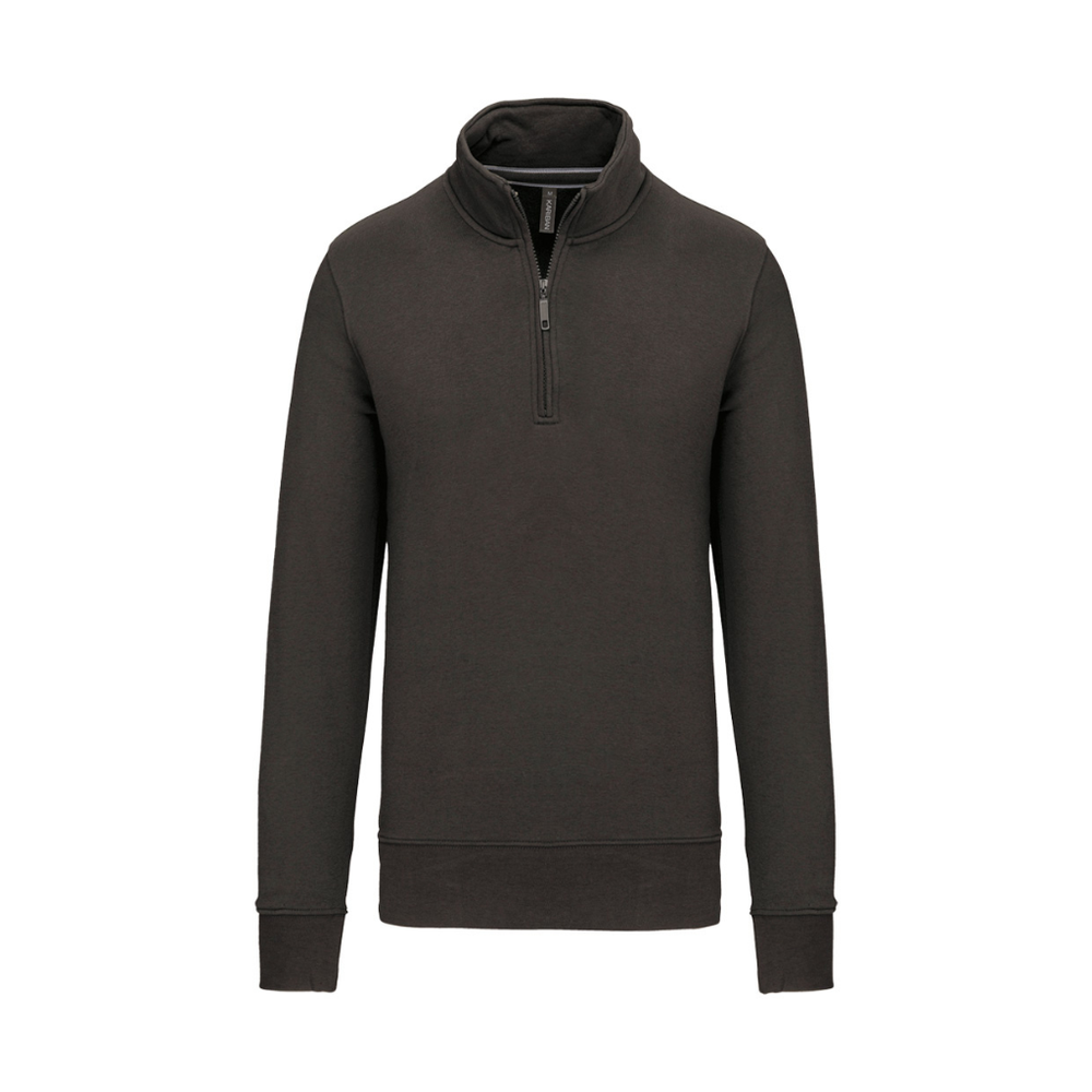 Kariban Zip Neck Sweatshirt
