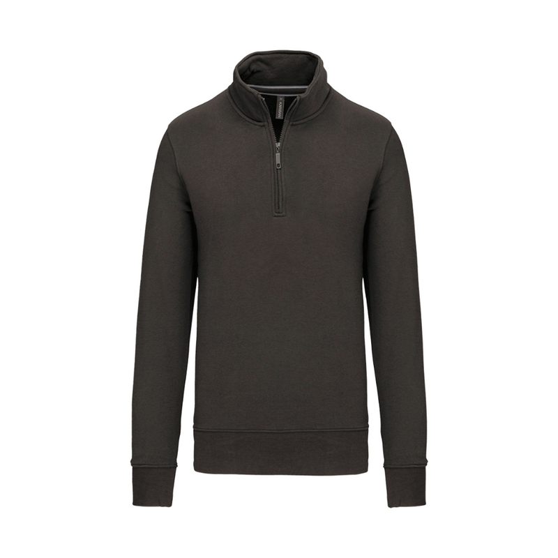Kariban Zip Neck Sweatshirt