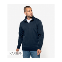 Kariban Zip Neck Sweatshirt