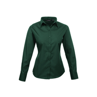 Premier Ladies Long Sleeve Poplin Blouse