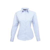 Premier Ladies Long Sleeve Poplin Blouse