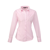 Premier Ladies Long Sleeve Poplin Blouse