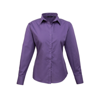 Premier Ladies Long Sleeve Poplin Blouse