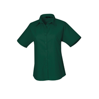 Premier Ladies Short Sleeve Poplin Blouse