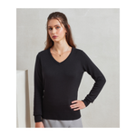 Premier Ladies Knitted Cotton Acrylic V Neck Sweater