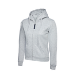 Ladies Classic Full Zip Hooded Sweatshirt