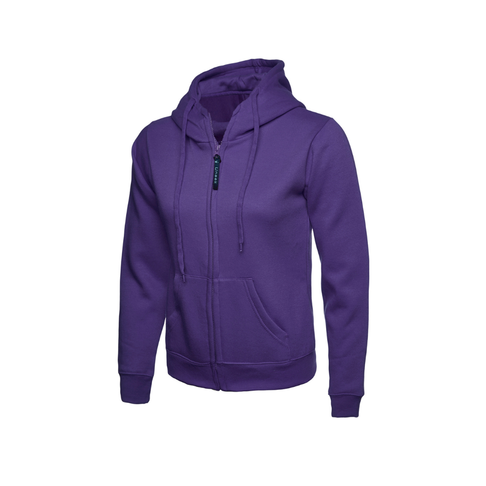 Ladies Classic Full Zip Hooded Sweatshirt