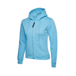 Ladies Classic Full Zip Hooded Sweatshirt