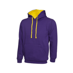 Contrast Hooded Sweatshirt