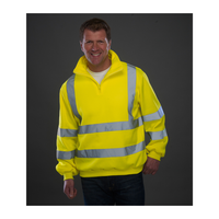 Yoko Hi-Vis Zip Neck Sweatshirt