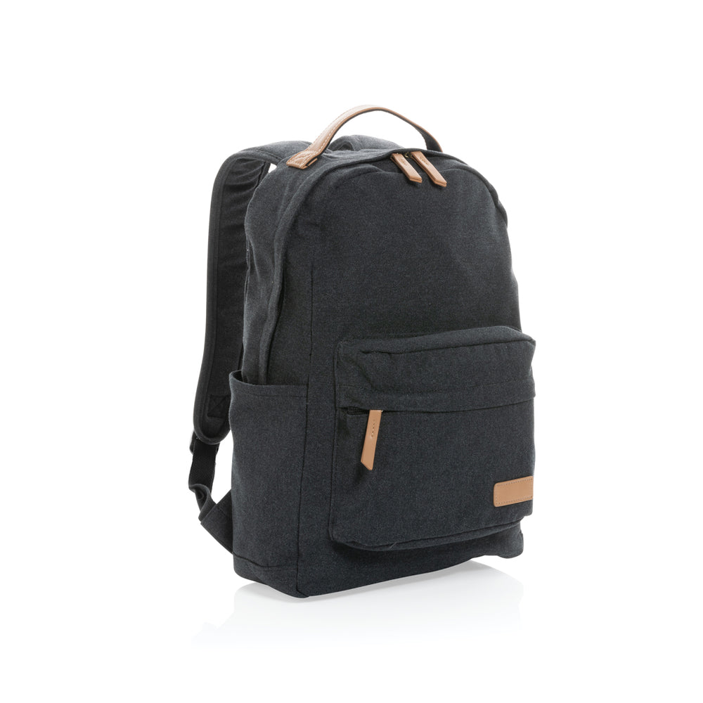 Branded Impact AWARE™ 16 oz. recycled canvas backpack