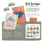 Seed Pack in White Paper Envelope Wild Flowers Mix