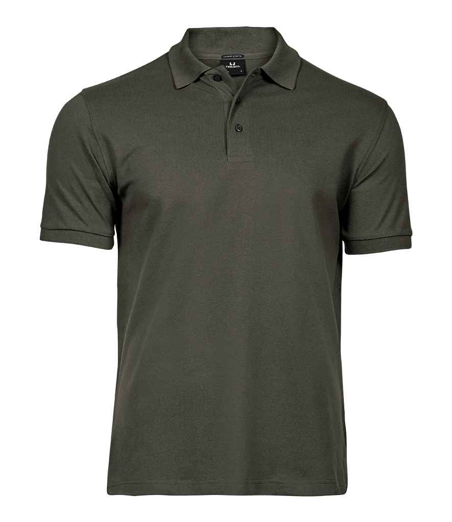 Tee Jays Luxury Stretch Piqué Polo Shirt Deep Green