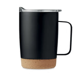 Branded Double wall tumbler 300ml with Cork Base